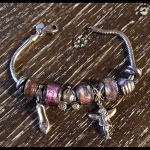 Disney Chamilia Charms and Bracelet